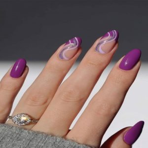 Coffin Purple Nail Designs - Design for Ladies to Try Now