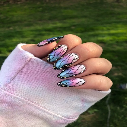 Demon Slayer Nail Art - Demon Slayer Nail Art Designs 2022