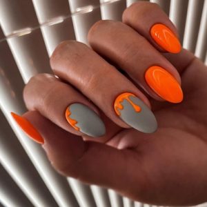 Orange Nail Designs 2021