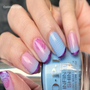 Pink and Blue Nail Designs